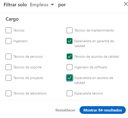 empleos en LinkedIn para técnico de laboratorio